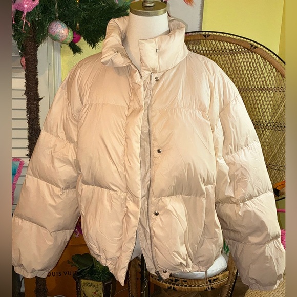 Karen Kane NWT Puffer Jacket Eggshell Size XL - Picture 14 of 14